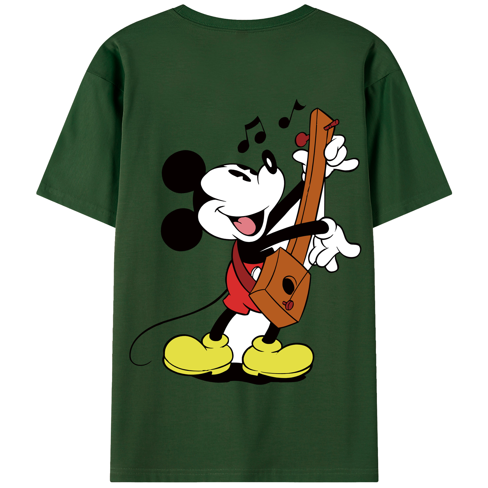 （画像用） ミッキーマウス Mickey Mouse 綿100％半袖Tシャツ（背面プリント）